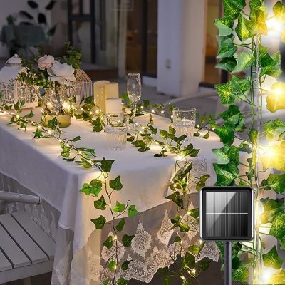 Ηλιακά φώτα με τεχνητά φύλλα κισσού (5 m) | LEAFGLO