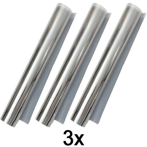 3x Αυτοκόλλητη μεμβράνη-καθρέφτης (45 x 200 εκ) | FOILBLISS